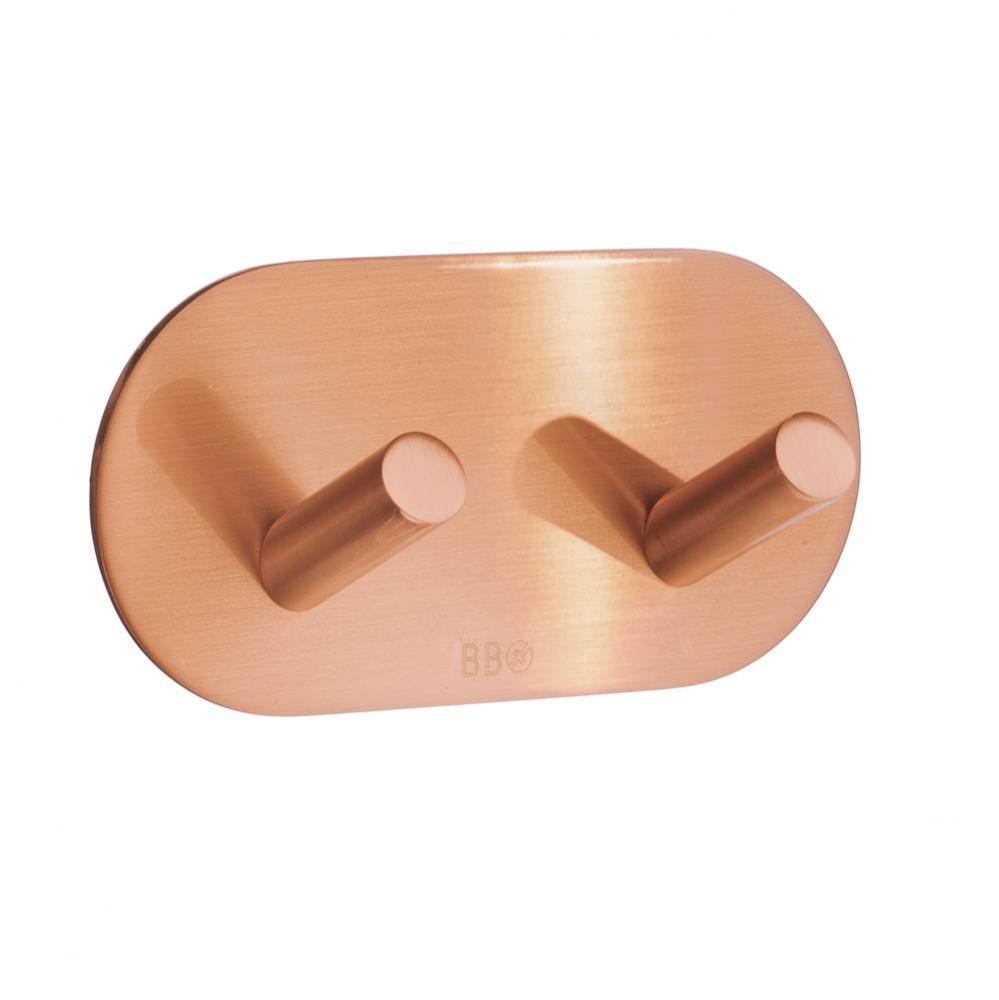 DOUBLE HOOK SELFADHESIVE BRUSHED COPPER