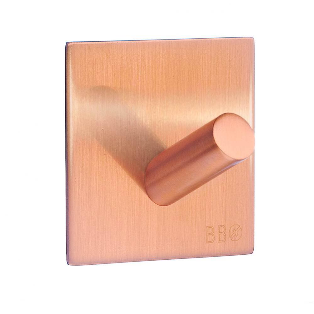 SINGLE HOOK SELFADHESIVE BRUSHED COPPER