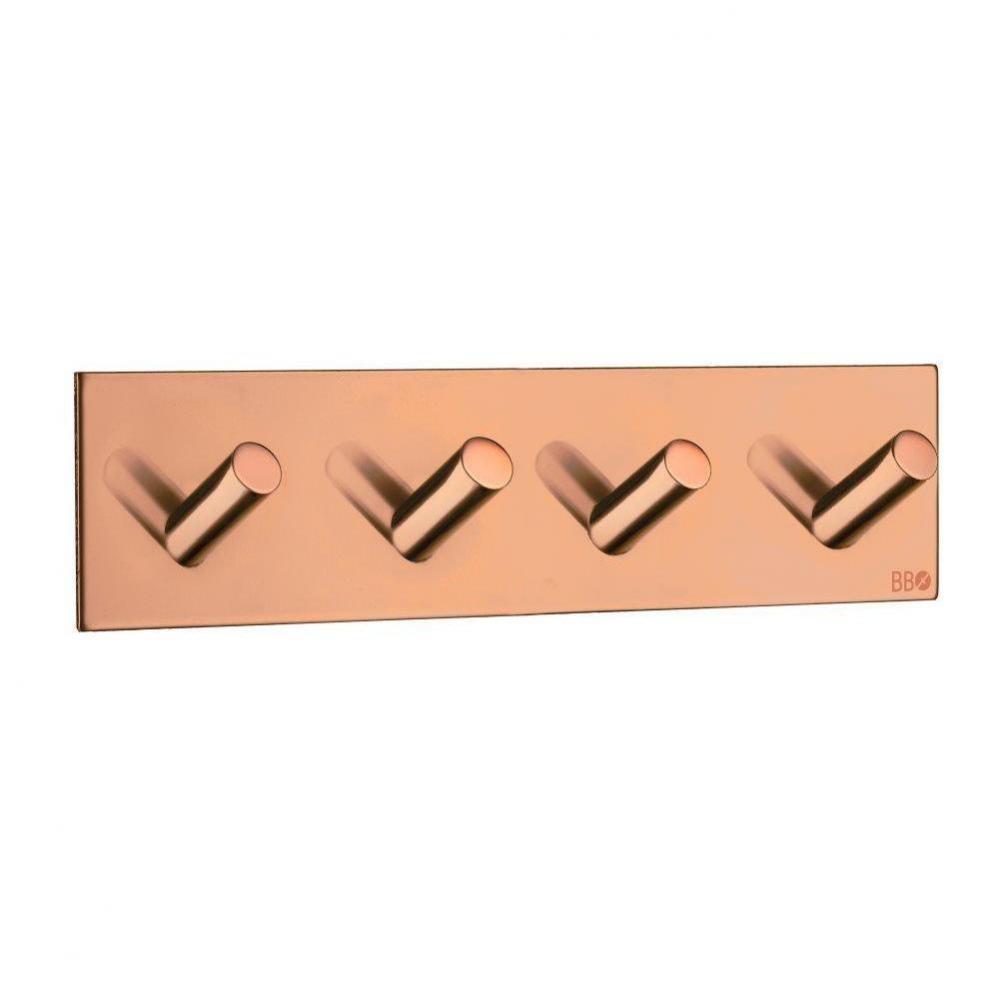 Quadruple Hook Polished Copper