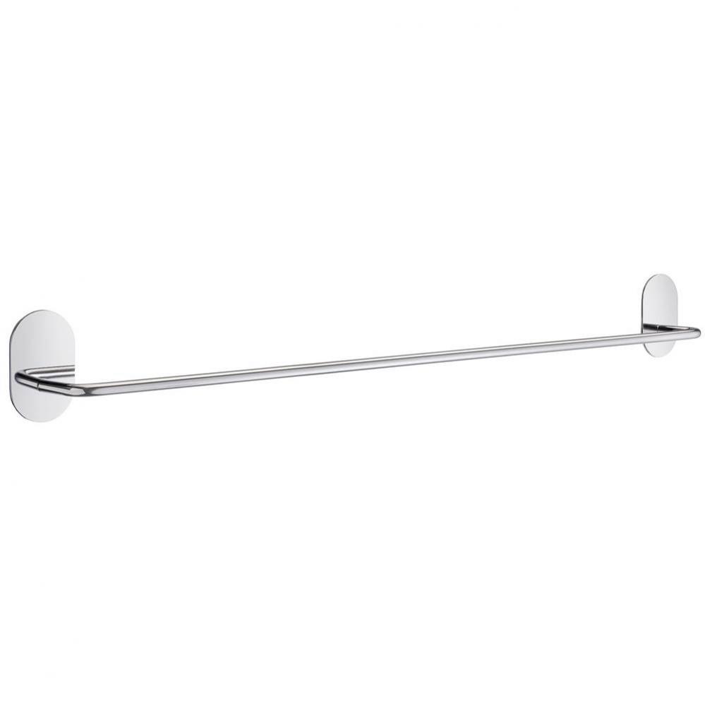 Self adhesive 22.5'' towel bar polished stainless steel - oval plate