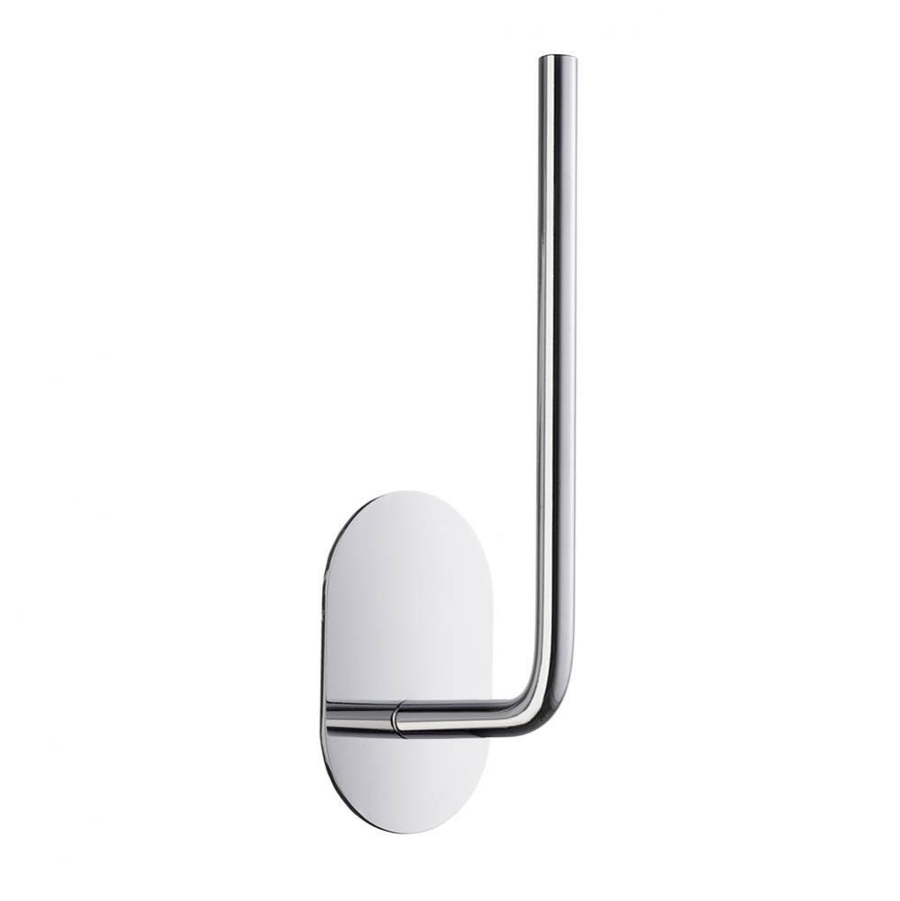 Self adhesive spare toilet paper holder polished stainless steel- oval