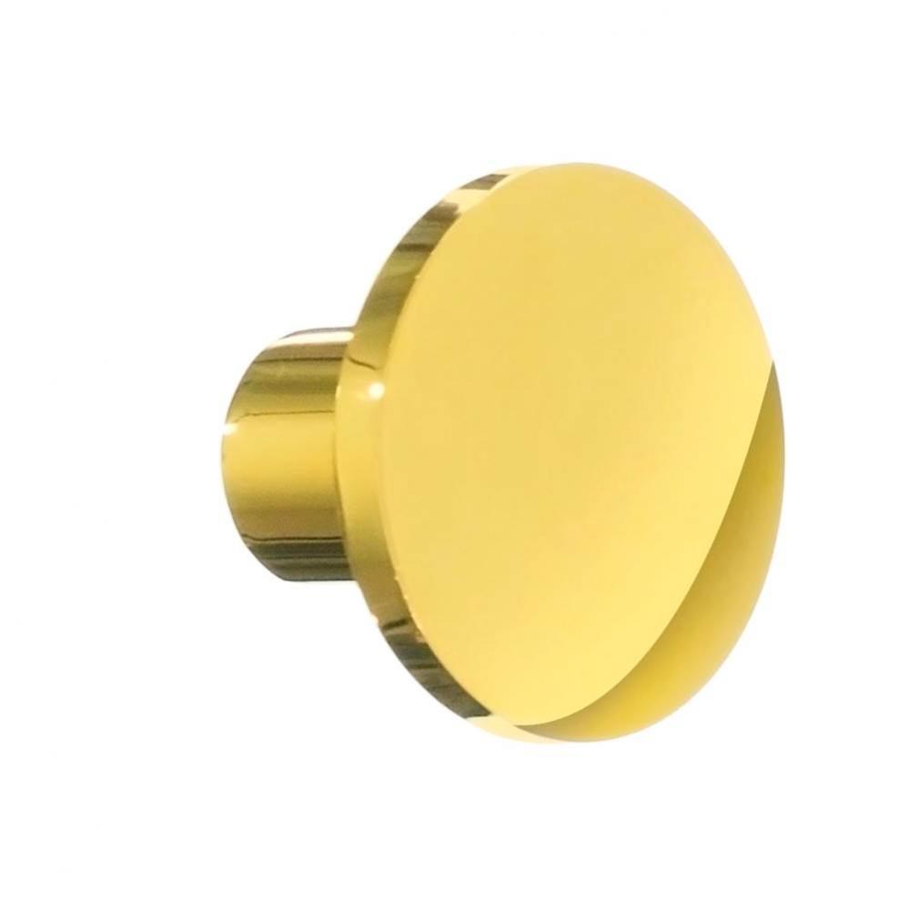 KNOB POLISHED BRASS FINISH 1 1/16''