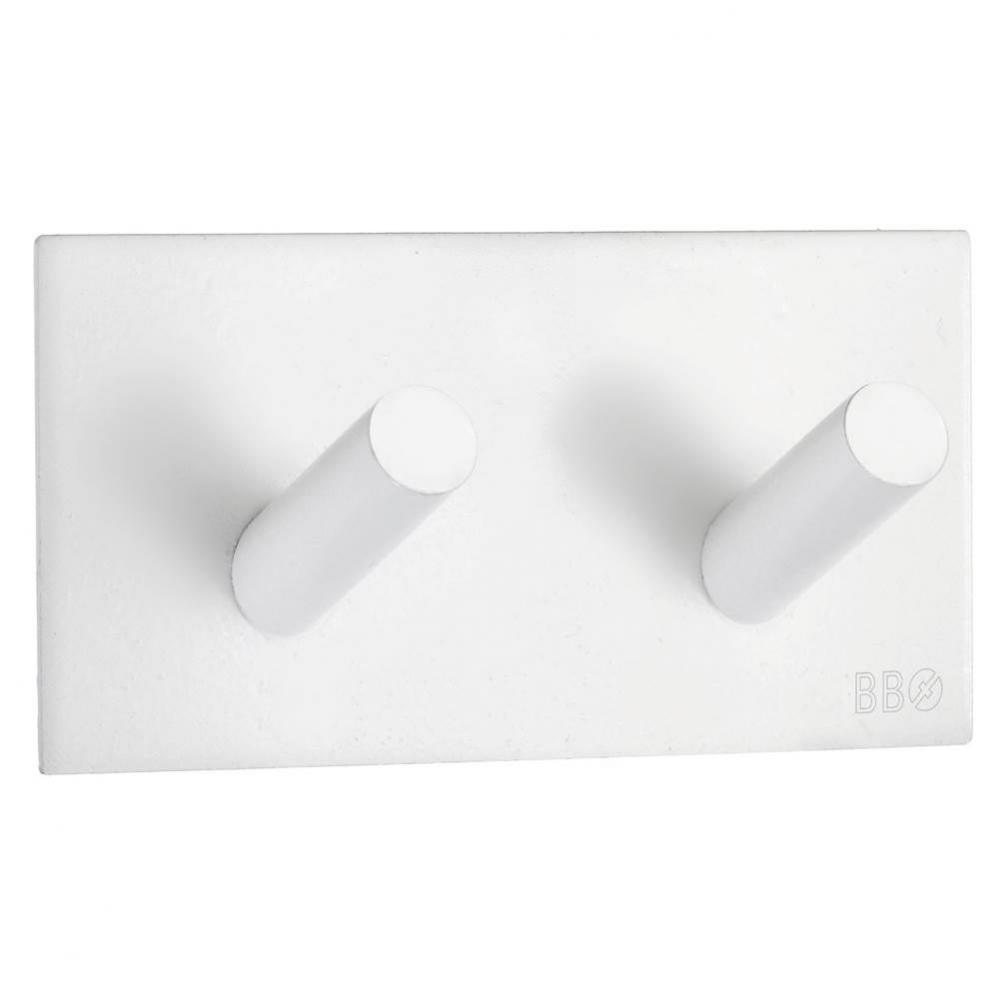 Self-Adhesive Hook White Stainless Steel