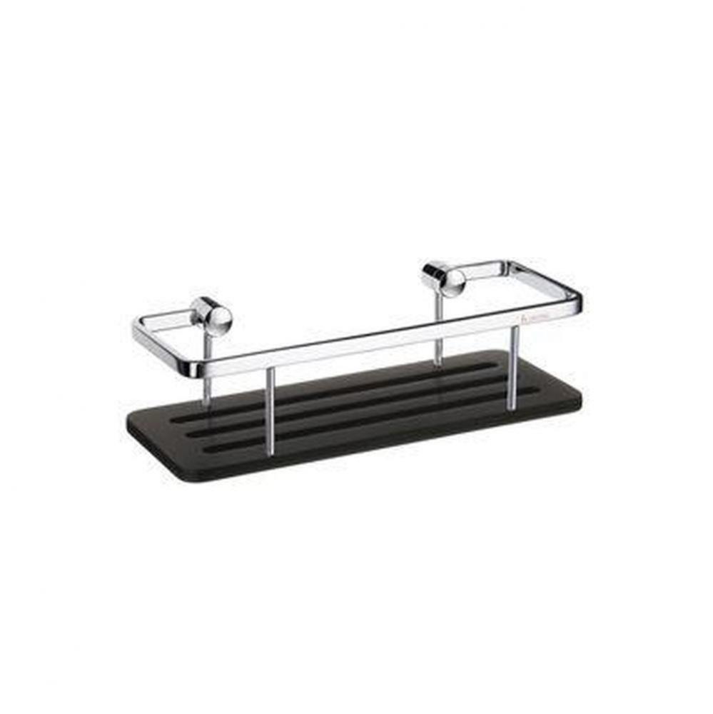 Sideline Soap Basket Chrome/Black Solid