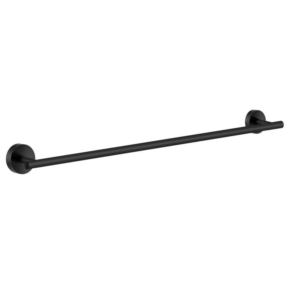 Home Single Towel Rail Black