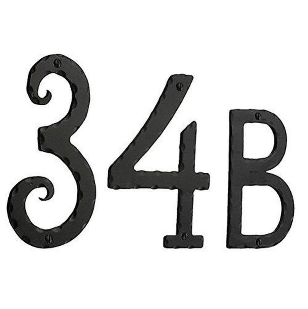 House Number 3 Black Wrought Iron