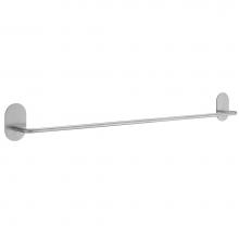 Smedbo B1026 - Self adhesive 22.5'' towel bar brushed stainless steel - oval plate