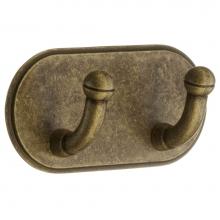 Smedbo BA1121 - Self-Adhesive Double Hook Antique