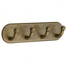 Smedbo BA1124 - Self-Adhesive Quadruple Hook Antique