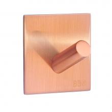 Smedbo BC1092S - SINGLE HOOK SELFADHESIVE BRUSHED COPPER