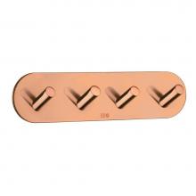 Smedbo BC1094 - Quadruple Hook Polished Copper