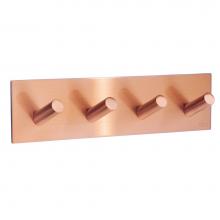 Smedbo BC1096S - QUADRUPLE HOOK SELFADHESIVE BRUSHED COPPER