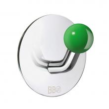 Smedbo BK1088 - Design Single Hook Stainless Polished/Green