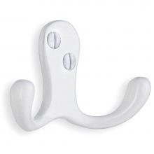 Smedbo BX246 - Double Coat Hook 1 3/4'', White