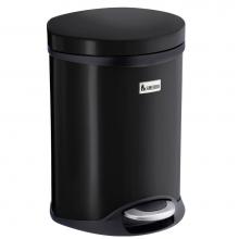 Smedbo FK665 - Step Trash Bin - Stainless Steel/Black - 1 1/2