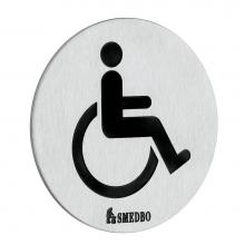 Smedbo FS959 - Restroom Sign Handicapped Brushed