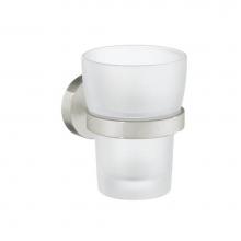 Smedbo H343N - Home Holder W/ Frosted Glass Tumbler