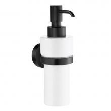 Smedbo HB369P - Home Holder With Porcelain Soap Dispenser Black