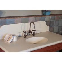 Sonoma Forge BS-DM-FX-RC - Brownstone Deck Mount Faucet With Fixed Spout & Ceramic Hot & Cold Buttons 5-1/4'&apo