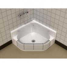 Song S-7033-70 - SUPERIUS?, 28''x28'' Corner Service Sink, Floor Mount, Blank Back, Color