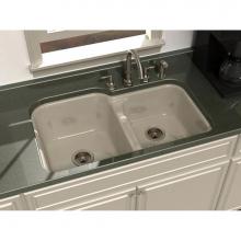 Song S-8440-4U-70 - MAXIMA?, 36''x22'' Undercounter, 2 Bowl Sink, 4 Faucet Holes, Color