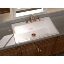 Song S-8610-3-70 - LEGATO?, 36''x22'' Self-Rimming, 1 Bowl Sink, 3 Faucet Holes, Color