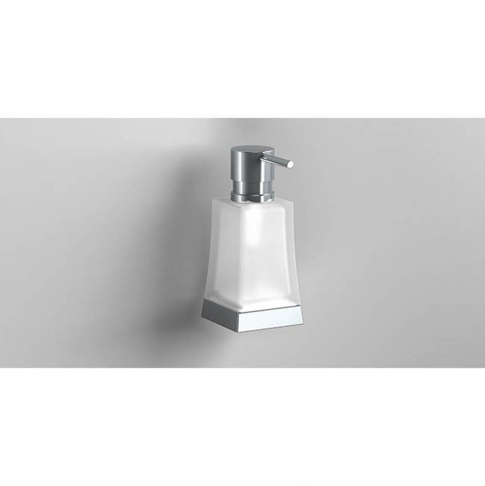 SONIA -S7 SOAP DISPENSER WM GLASS-CHROME(D)