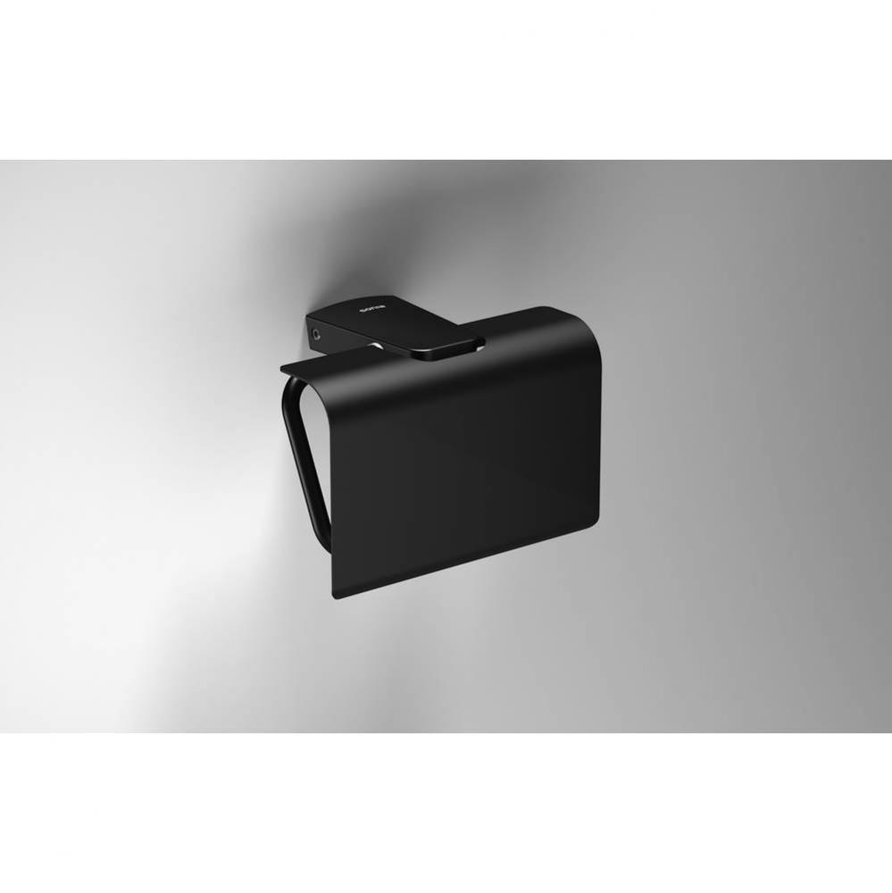 S6 Tp Roll Holder W/Lid M-Black