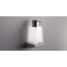 Sonia 165032 - SONIA -S8SWK SOAP DISPENSER WM GLASS-GOLD(D)
