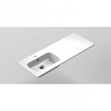 Sonia 167425 - SONIA -MX3 BASIN 48''(120cm) 1Ø OFFSET LT M-MARMO (Gloss)