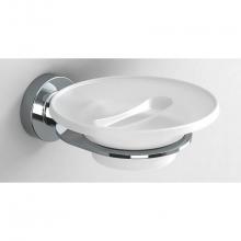 Sonia 119431 - Tecno-Project Glass Soap Dish Brushed Nickel