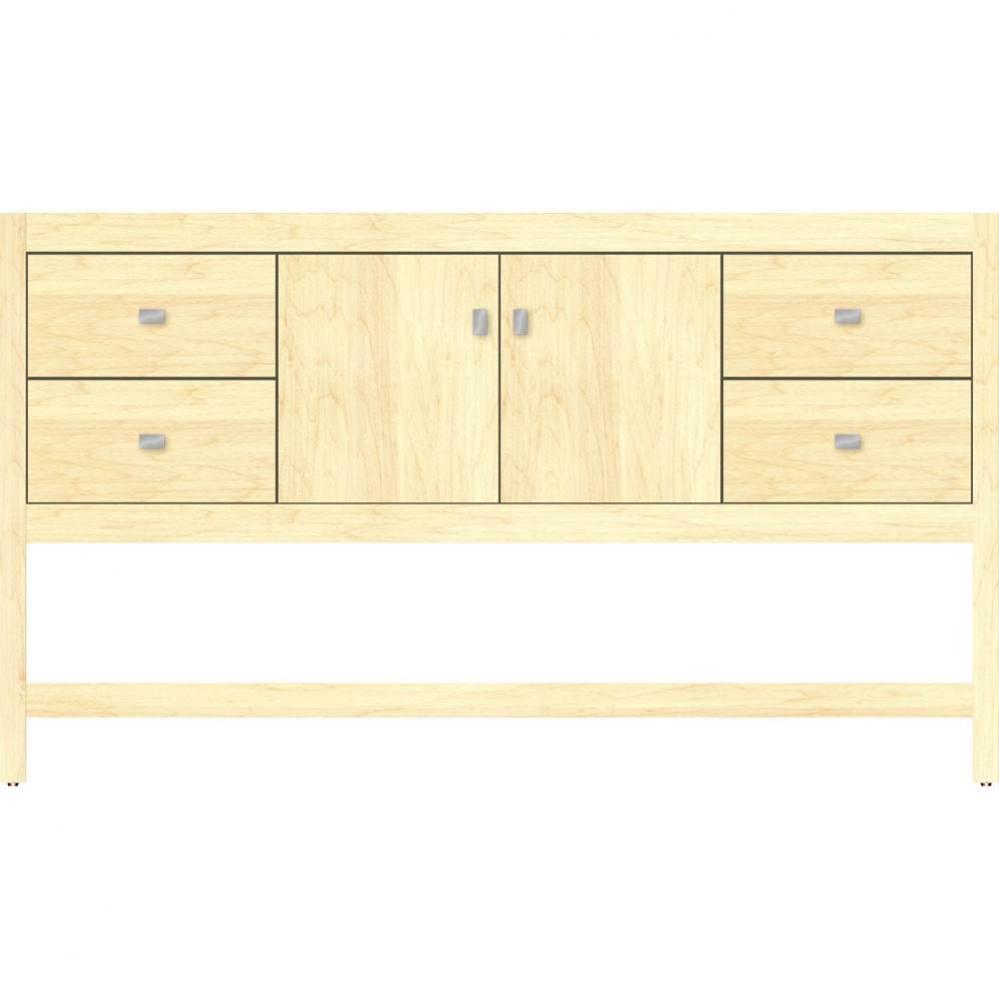 60 X 21 X 34.5 Alki Spa Vanity Slab Nat Maple Sb
