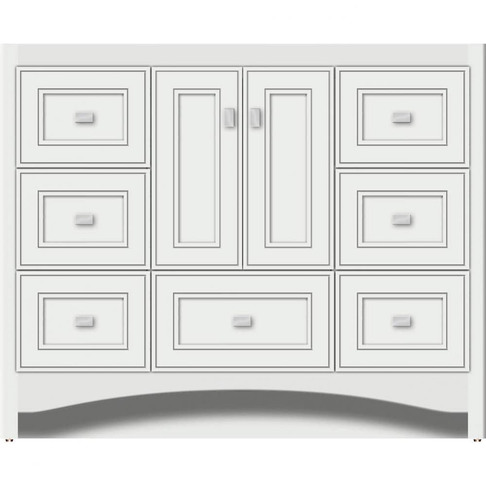 42 X 18 X 34.5 Ravenna Vanity Deco Miter Powder Grey Sb