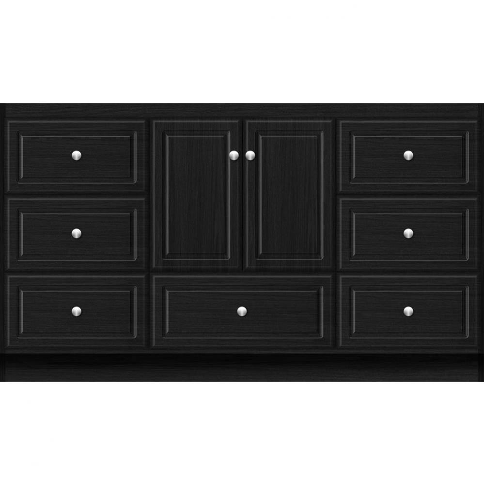 60 X 21 X 34.5 Montlake Vanity Ultra Midnight Oak Sb