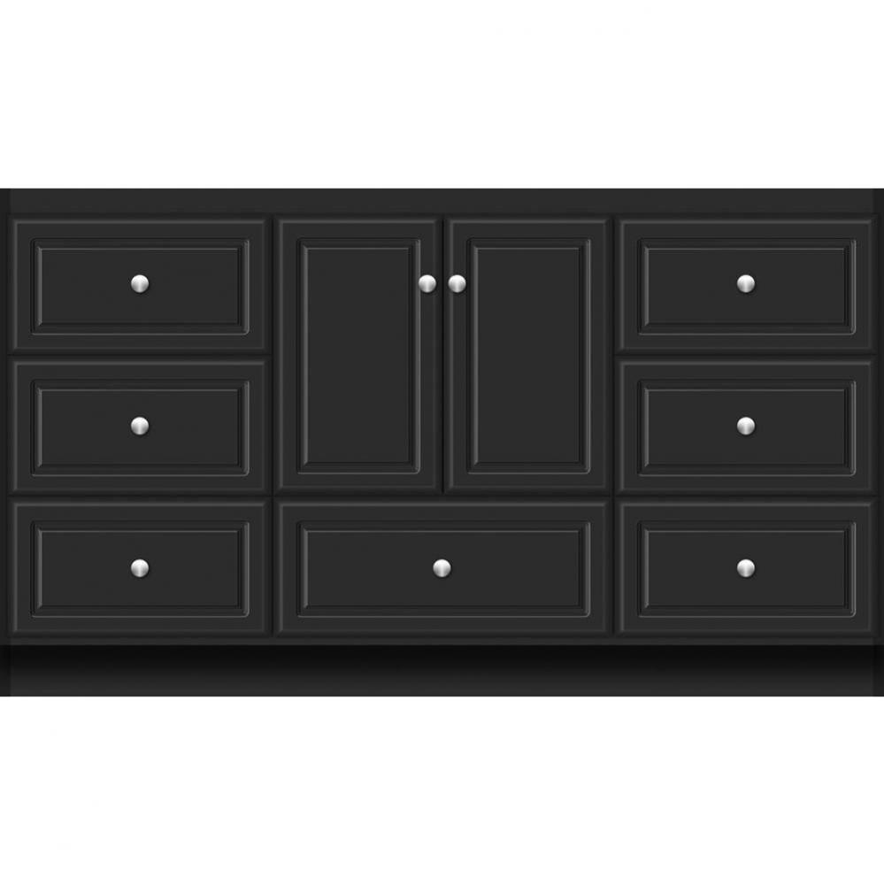 60 X 18 X 34.5 Montlake Vanity Ultra Sat Black Sb