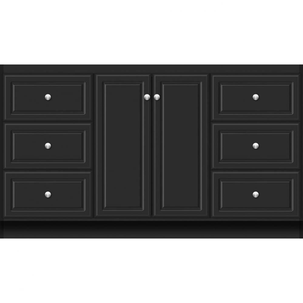 60 X 18 X 34.5 Montlake View Vanity Ultra Sat Black Sb