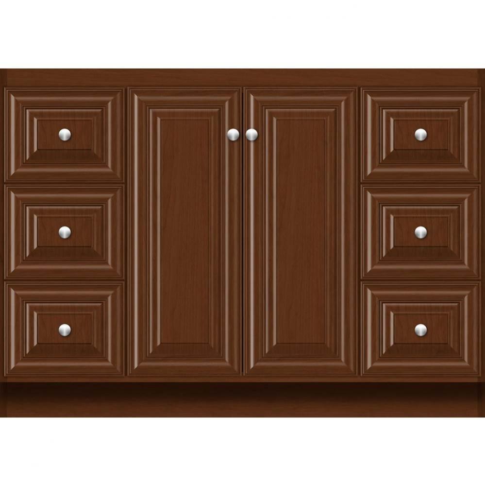 48 X 21 X 34.5 Montlake View Vanity Classic Miter Pecan Cherry Sb