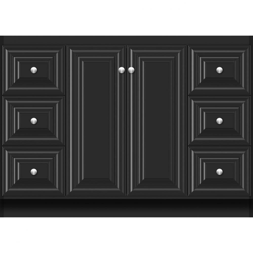 48 X 21 X 34.5 Montlake View Vanity Classic Miter Sat Black Sb