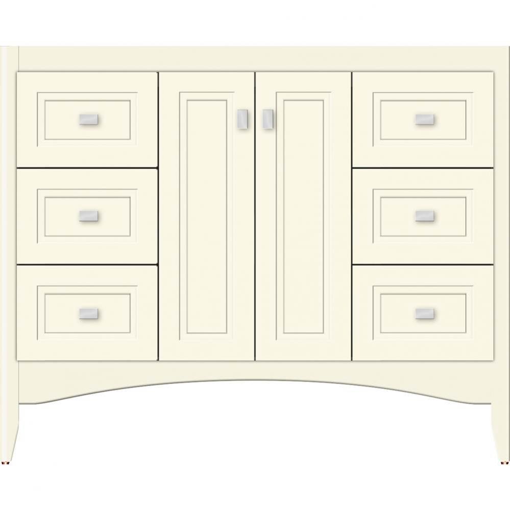42 X 18 X 34.5 Wallingford View Vanity Ogee Miter Sat Biscuit Sb