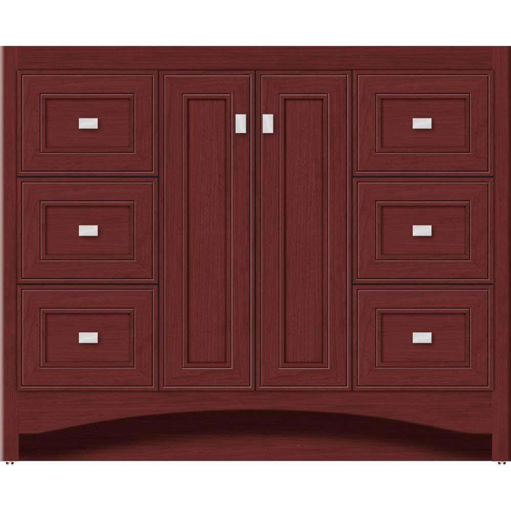 42 X 21 X 34.5 Ravenna View Vanity Deco Miter Dk Cherry Sb