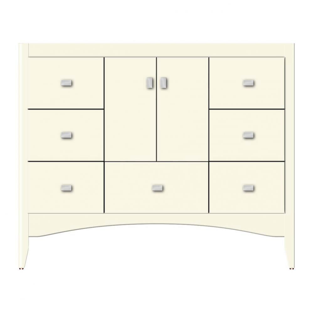 42 X 21 X 34.5 Wallingford Vanity Tiered Miter Sat Biscuit Sb