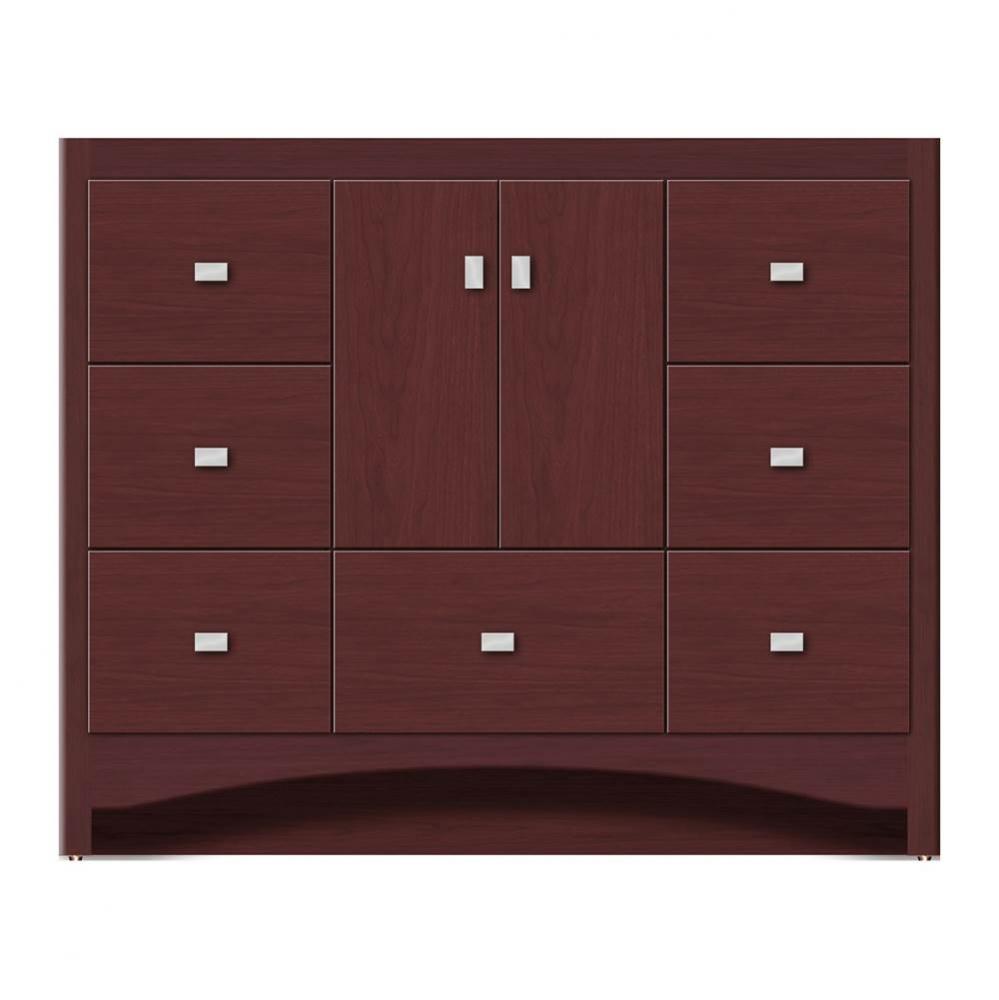 42 X 18 X 34.5 Ravenna Vanity Tiered Miter Dk Cherry Sb