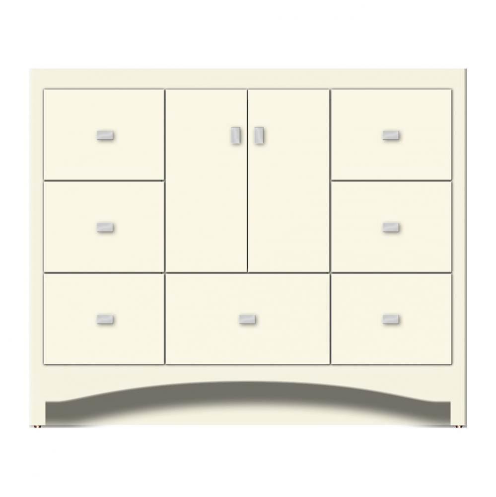 42 X 21 X 34.5 Ravenna Vanity Tiered Miter Sat Biscuit Sb