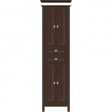 Strasser Woodenwork 52.383 - 19.5 X 18.5 X 70 Alki Essence Linen Ogee Miter Choc Oak