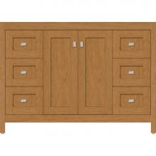 Strasser Woodenwork 52.493 - 48 X 18.5 X 34.5 Alki View Vanity Shaker Nat Cherry Sb