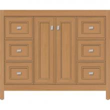 Strasser Woodenwork 53.331 - 42 X 21 X 34.5 Alki View Vanity Deco Miter Nat Oak Sb