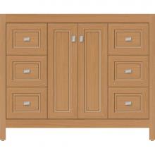 Strasser Woodenwork 54.003 - 42 X 18.5 X 34.5 Alki View Vanity Ogee Miter Nat Oak Sb