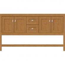 Strasser Woodenwork 51.009 - 60 X 18.5 X 34.5 Alki Spa Vanity Shaker Nat Cherry Db