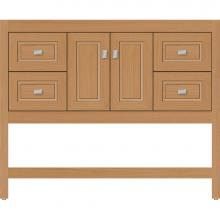 Strasser Woodenwork 55.083 - 42 X 18.5 X 34.5 Alki Spa Vanity Ogee Miter Nat Oak Sb