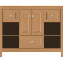 Strasser Woodenwork 55.617 - 42 X 21 X 34.5 Alki Cafe Vanity Ogee Miter Nat Oak Sb